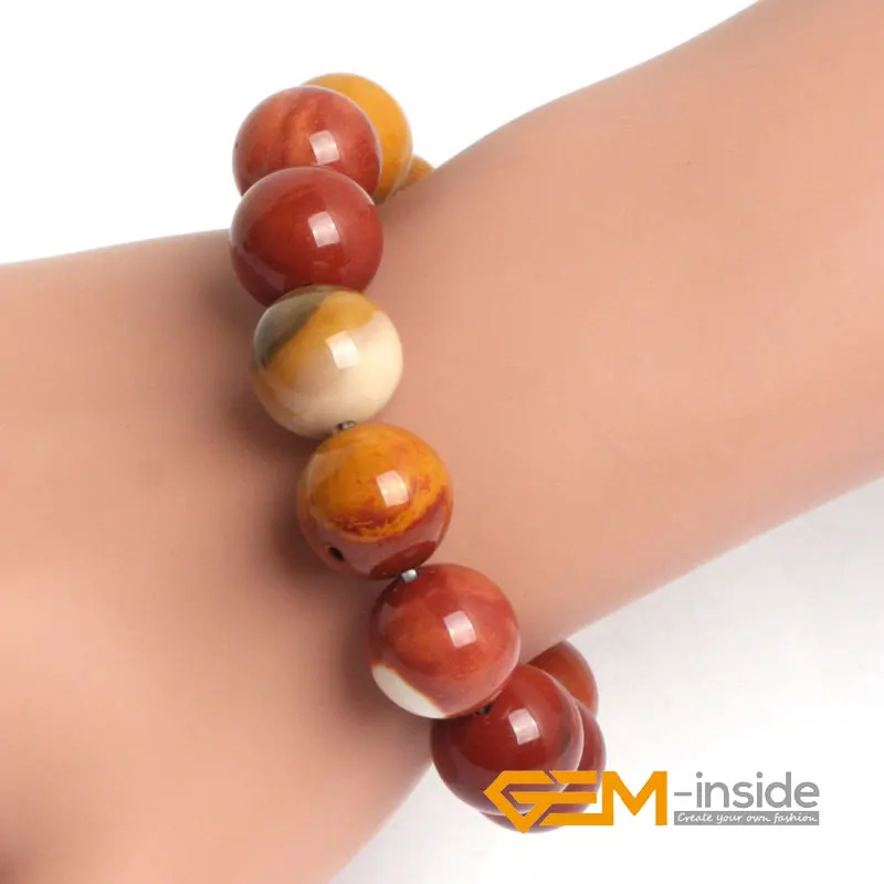 natural Mookaite Jaspe r stone beads bracelet natural stone beads bracelet DIY jewelry for women for gift Gift