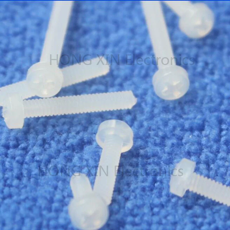 M2*20 White 1 pcs Round Head nylon Screw 20mm plastic screw Insulation Philips Screw brand new RoHS compliant PC/board DIY hobby