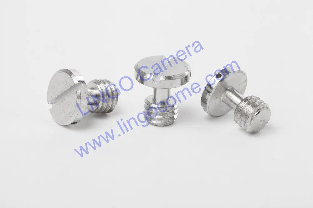 LL1493 ขายส่ง Captive 3/8 "สกรูสำหรับกล้อง DSLR ขาตั้งกล้อง Quick Plate Silver