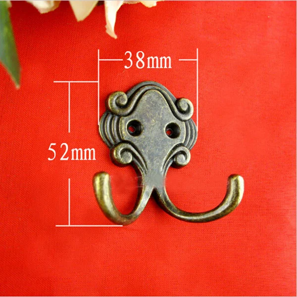 

Retro Vintage 10PCS Zinc Alloy European Antique Robe Hooks Handbag Hat scarf Clothes Hanger Hooks Coat Hooks