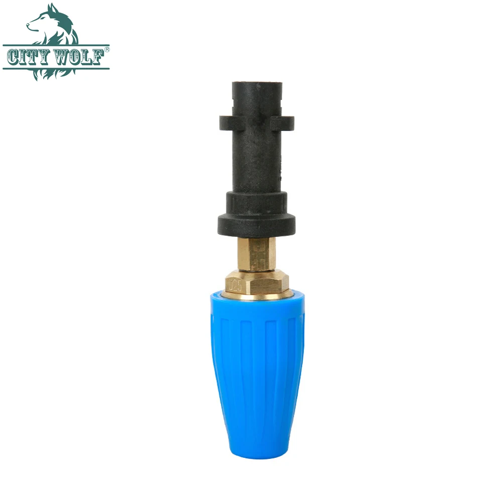 High Pressure Washer Brass Turbo Nozzle 3600PSI For Karcher K2-K7 Car Washer Rotating Jet Nozzle for Pressure Washer 1/4