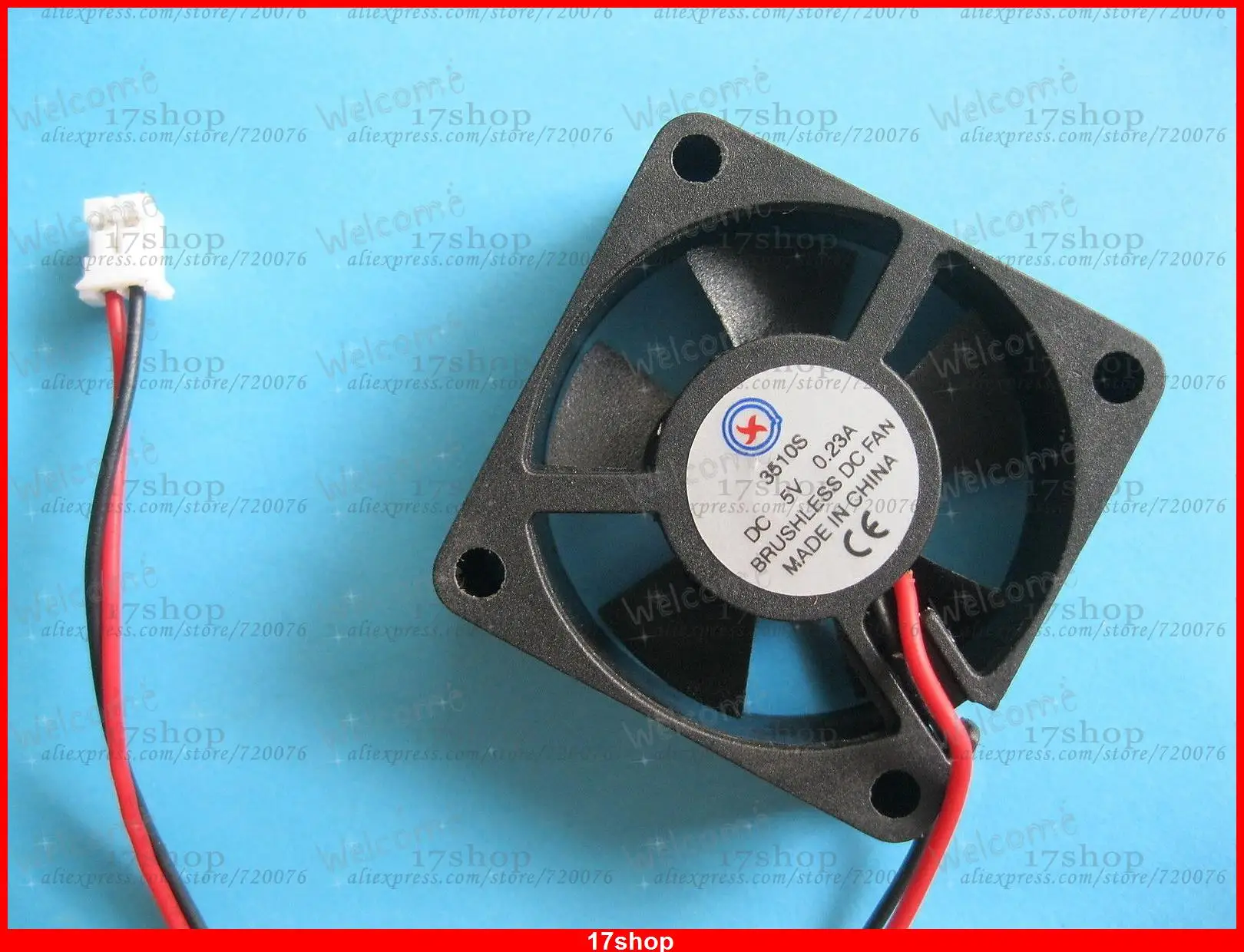 

5 pcs Brushless DC Cooling Fan 5V 3510S 5 Blades 35x35x10mm 2pin