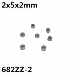 50Pcs 682ZZ-2 2x5x2 mm Deep groove ball bearing Miniature bearing High quality Model aircraft 682Z