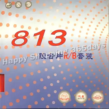 Meteor LiuXing 813 탁구 고무 스펀지 포함, 2x 