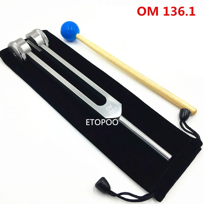 Om chakra tuning fork 4096Hz/C128Hz/136.1Hz high-frequency crystal tuning fork purifying energy body tuning fork