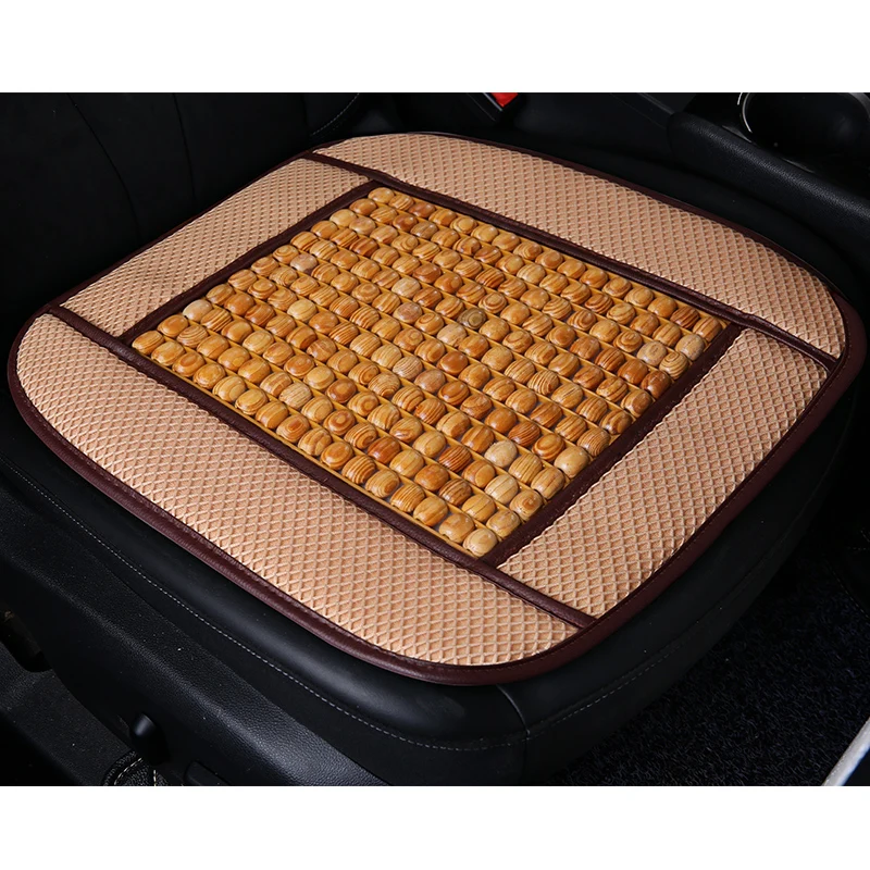 Small square mat wood bead car cushion with waist  by four seasons wood bead waist by the summer waist depend on the singl