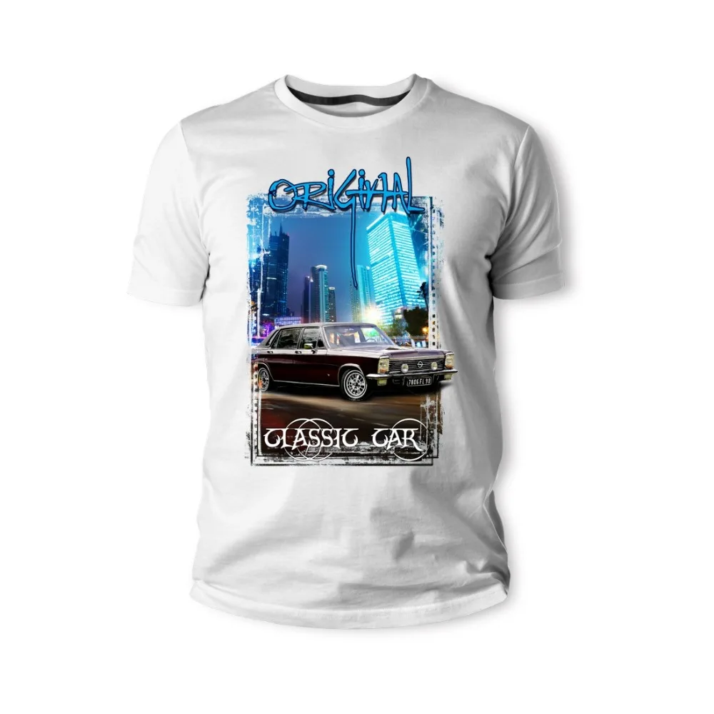 T-Shirt Opel Diplomat Classic Lila Schwarz Auto New 2019 Popular Famous Brand Brand High-Quality O Neck Shirt