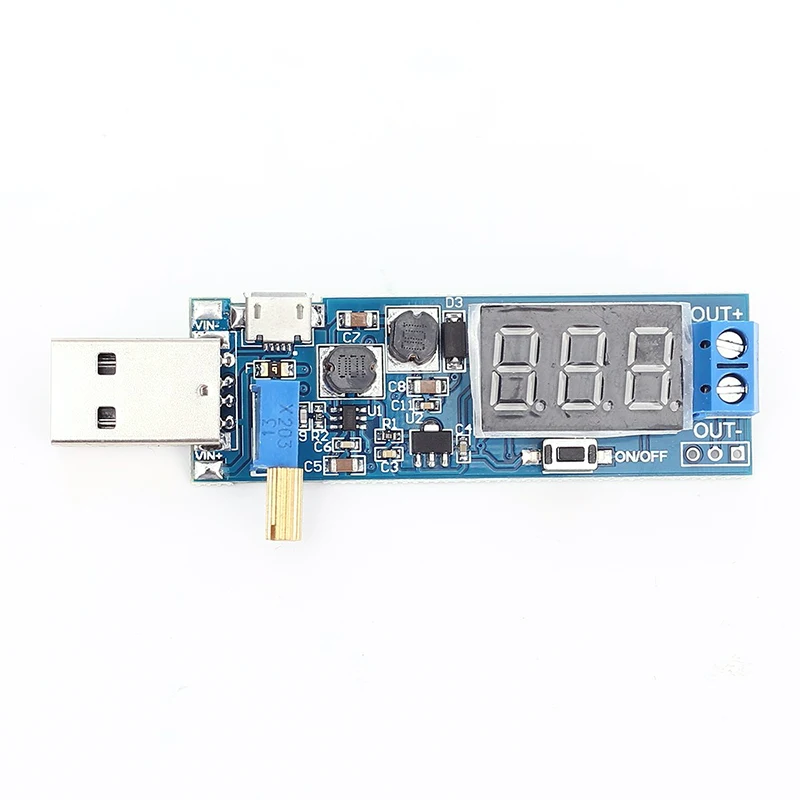 DC 5V to 3.3V 12V Power Adapter USB Step UP Down Power Supply Module Adjustable Boost Buck Converter USB Power Supply Module