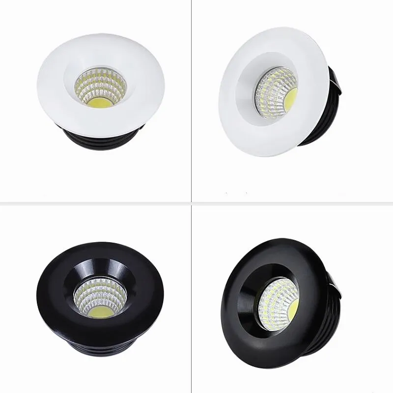 5W MINI Round Dimmable High Power LED Recessed Ceiling Down Light Lamps LED Downlights for Living Room Cabinet Bedroom