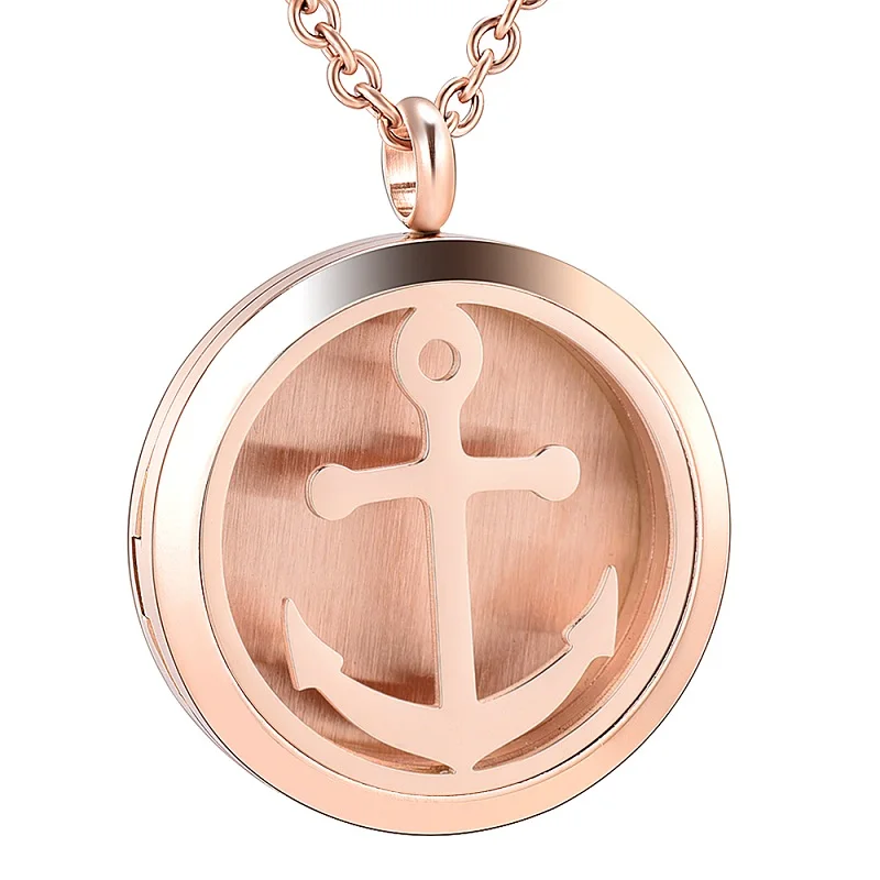 Cross Necklace Stainless Steel Unis For Men Women Round Compass Pendant Cremation Ashes Jewelry Anniversary Urn Pendant