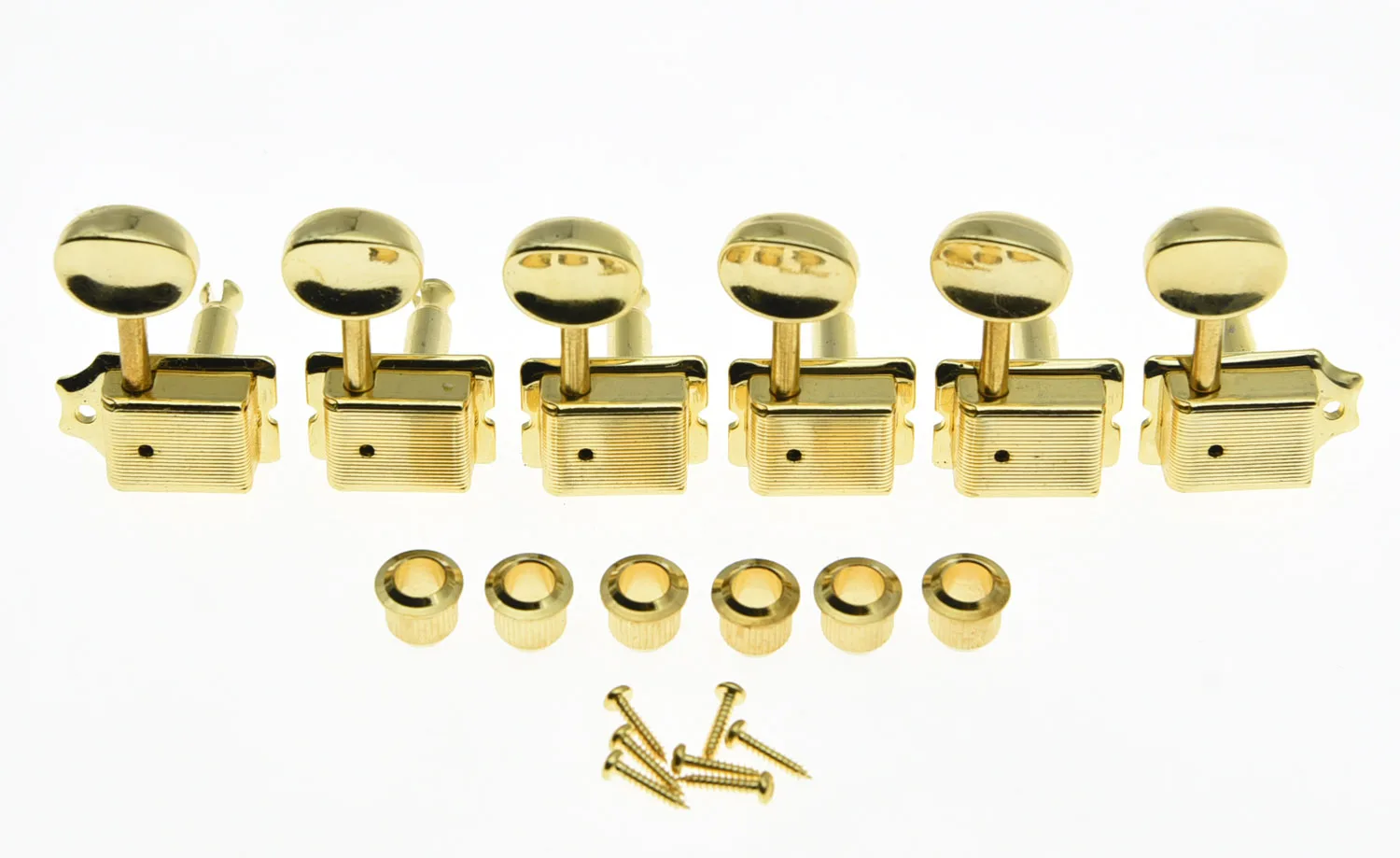 KAISH Vintage Guitar Tuning Keys Guitar Tuners Machine Heads for ST TL Ivory /Nickel/Chrome/Black/ Gold