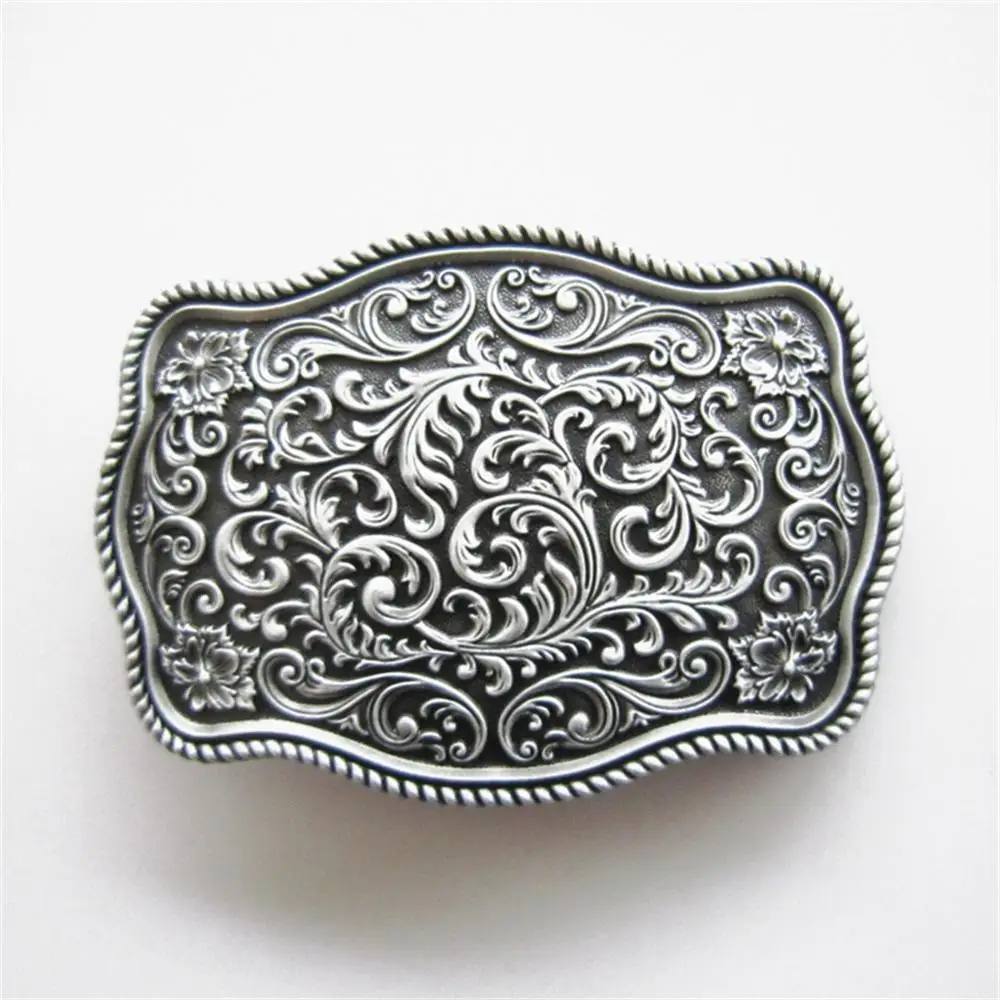 Nieuwe Vintage Western Cowboy Bloem Patroon Gesp Gurtelschnalle Boucle De Ceinture Ook Voorraad In De Ons BUCKLE-WT142AS