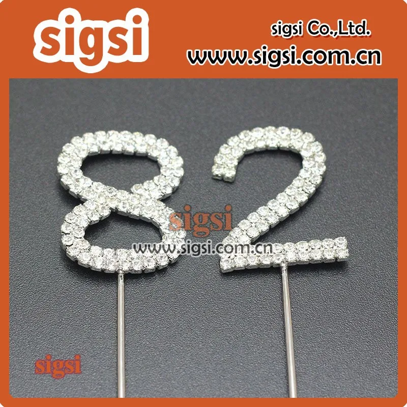 Popular wholesale rhinestone cake topper for wedding