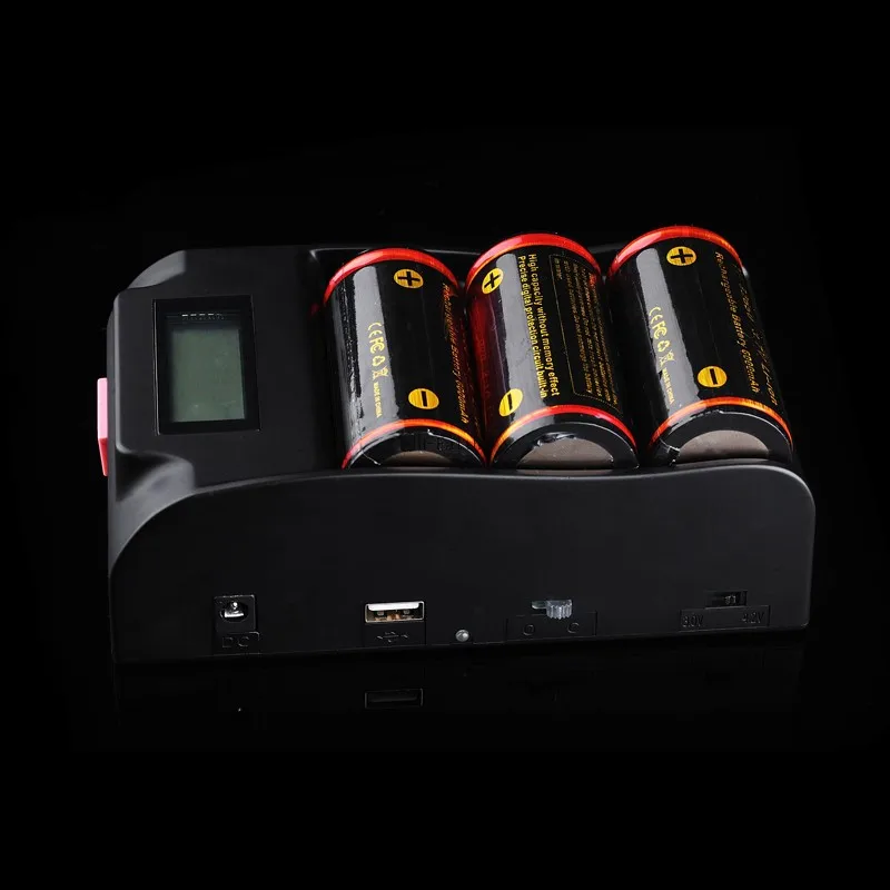 TrustFire TR-008 3.0V 4.2V 18650 25500 26650 26700 32650 Battery Charger with LCD Display Screen