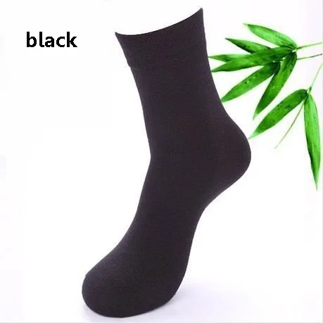 3pair Men's bamboo fiber cotton Socks for spring autumn male casual business in tube Socks man male high quality health sox