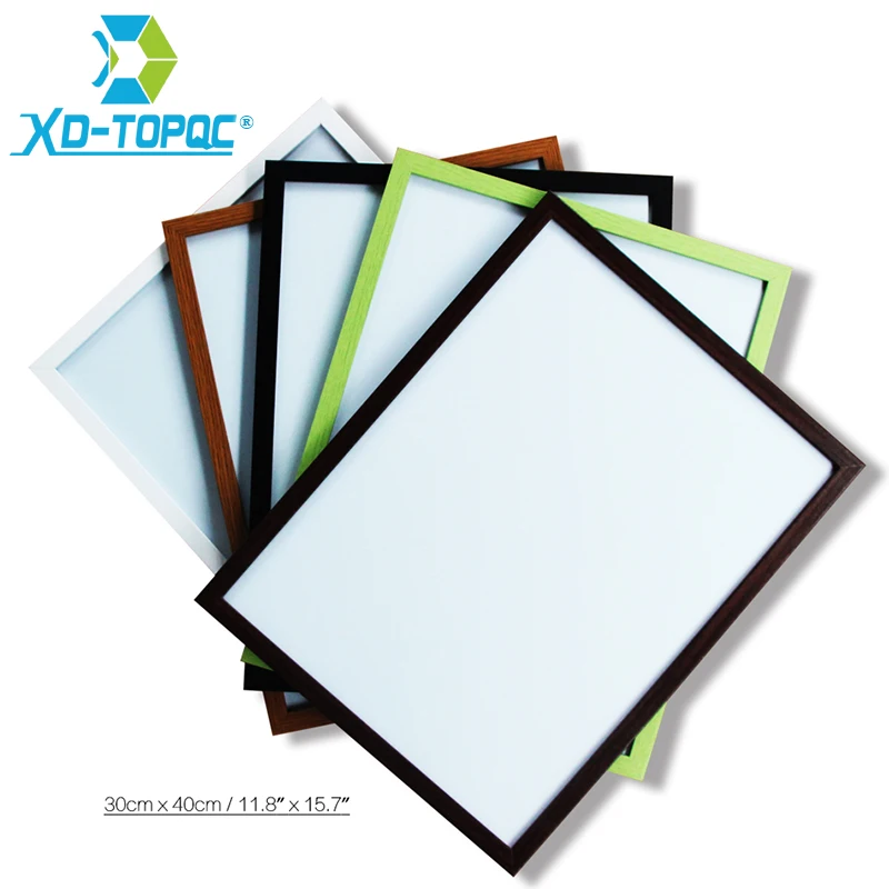 30*40cm Whiteboard 11 Colors MDF Frame For Chosen Magnetic Wood Bulletin Message Dry Erase Writing Board Free Accessories WB23