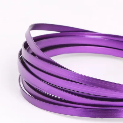 5mm Flat Aluminum Wire for DIY Necklace and Bracelets