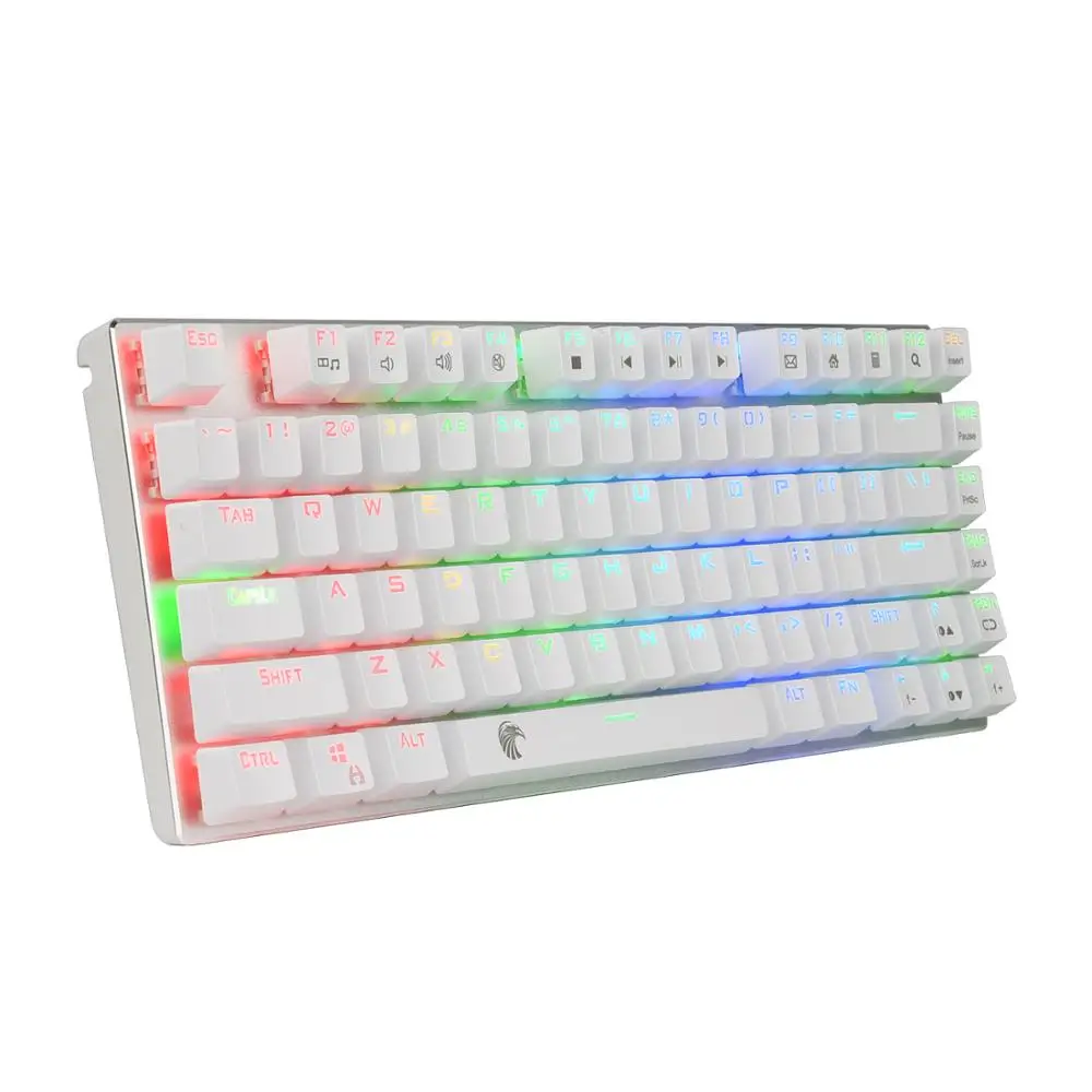 

Z88 Eagle TKL Gaming Keyboard Mechanical Tactile Brown Switches with RGB Backlighing Compact Design Aluminum Keyboard US Layout