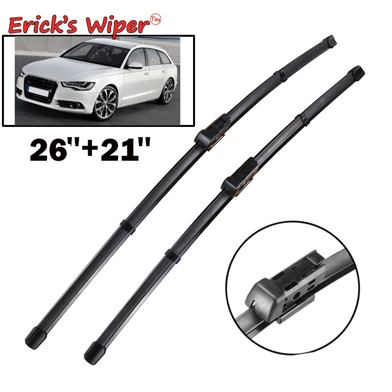 Erick\'s Wiper LHD Front Wiper Blades Set For Audi A6 C7 2012 - 2017 Windshield Windscreen Clean Window Car Rain Brushes 26\