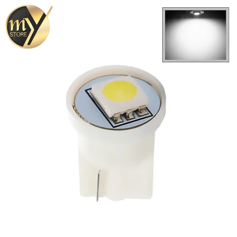 T10 1 SMD 5050 Pure White 194 W5W LED interior Lights Bulb Lamp 501 dash led car bulbs Car Light Source parking 12V