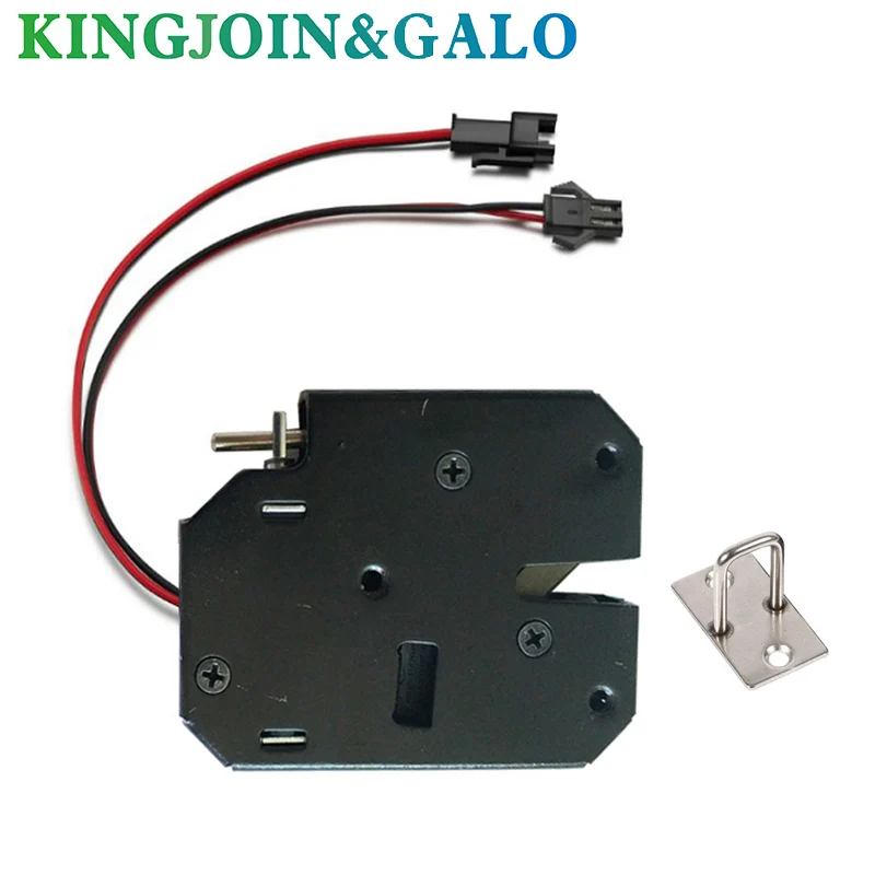 1Pcs DC12V 2A Mini Electromagnetic Locks Energy-Saving Long-Life Electronic Locks 73*59*13MM For File Cabinet Door Lock Tools