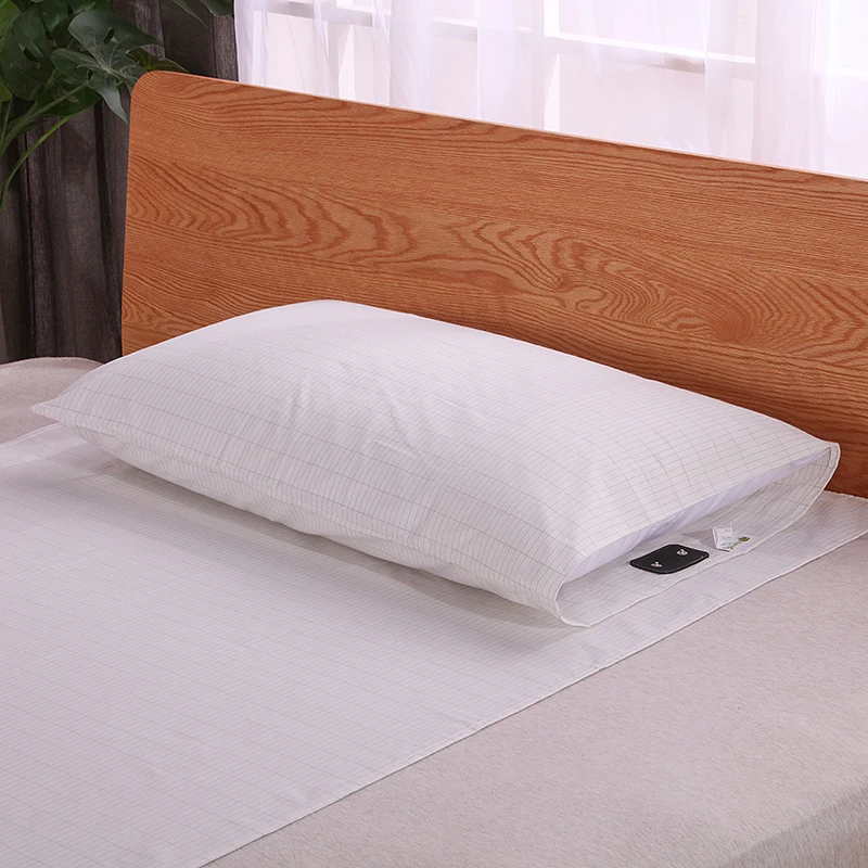 

Grounded Half Bed Sheet 90*265cm with 1 pillow case Silver Antimicrobial Fabric EMF protection for healthy sleep