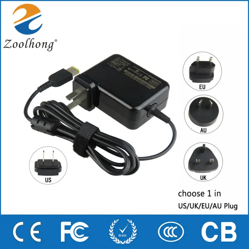 

Zoolhong 20V 3.25A 65W Square Pin Zoolhong AC Adapter for Lenovo Yoga2 Pro E555 E540 M490s S410P Transformer Power Adapter