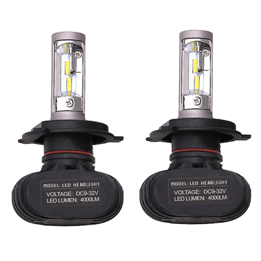 2PCS H1 H3 H4 H7 H8 / H11 S1 LED 9005 8000Lm Car Headlight Bulbs Fog Lights White 6500K 50W Auto Headlamp