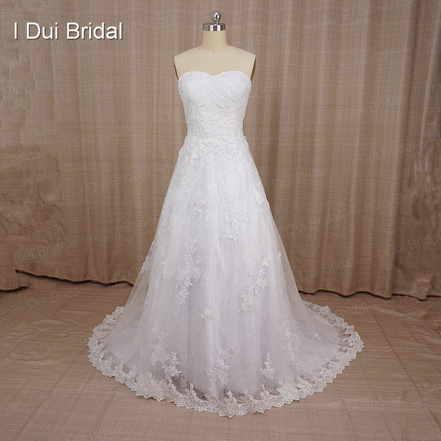 Two Piece Wedding Dresses A line Short Sleeve Lace Bolero Jacket Factory Custom Make Bridal Gown