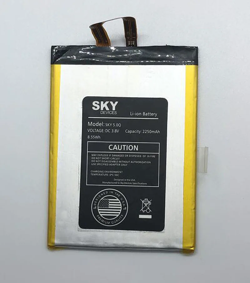 

GeLar 3,8 V 2250mAh Новая деталь для замены батареи SKY 5.0Q