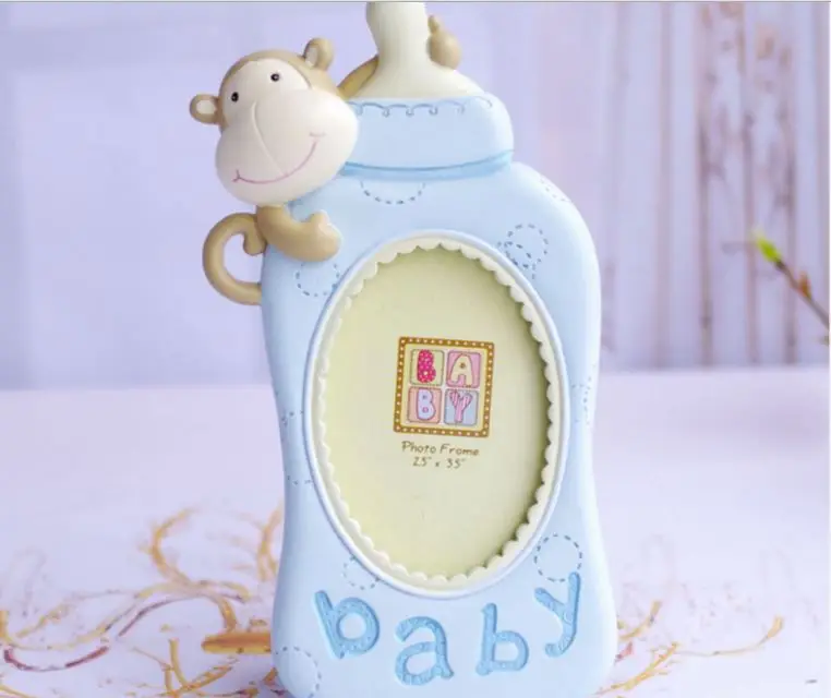 Cartoon bottle frame Cute resin baby photo frame Creative Witness the growth of baby gifts