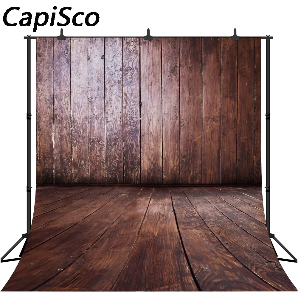 Capisco Photography backdrops Vintage newborn photo fotografia Wooden wall floor backgrounds for photography Studio