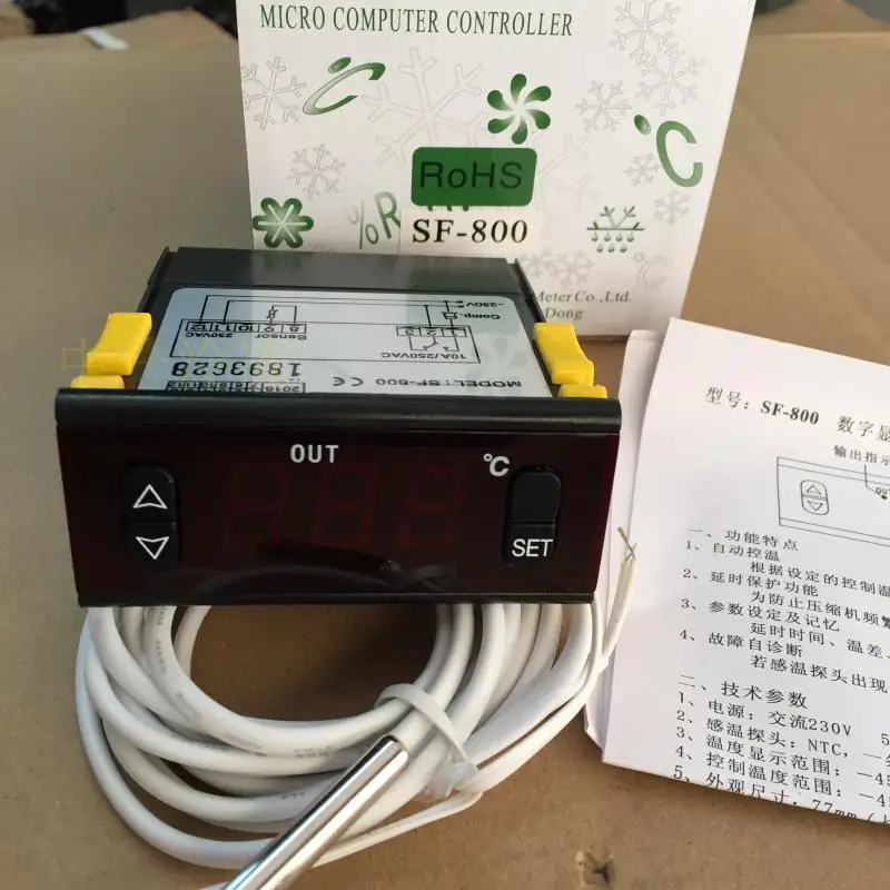 SF-800 Electronic Temperature Controller Snow Cabinet Controller Temperature Controller Temperature OUT Control