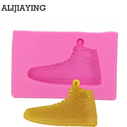 M0769 Fondant Silicone Molds Leisure sport Style Shoes Decorated Chocolate Mold Candy Fondant Cake tools