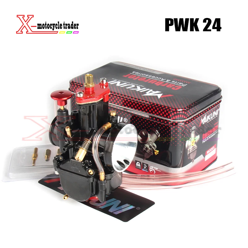 PWK Carbureor 21 24 26 28 30 32 34mm Universal Black Mikuni Maikuni PWK Carburetor Parts Scooters With Power Jet Motorcycle ATV