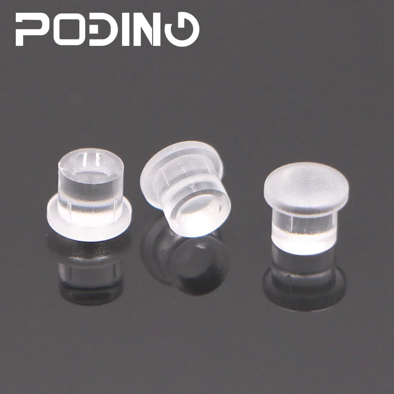 50pcs/lot Poding Led Light Pipe RoHS Plastic 3mm Light Guides Clear Round Head Light Pipe PLP5-2-125