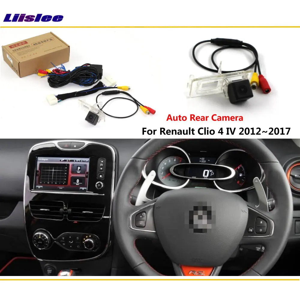 

For Renault Clio 4 MK3/4 2012-2018 Car Rear View Camera Adapter Back Up RCA HD CCD CAM OEM Display Reversing Image Upgrade Kit