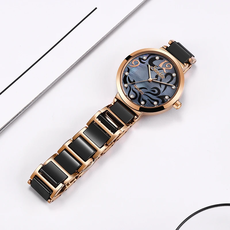 SUNKTA Quartz Women Watch Waterproof Shockproof SUNKTA Brand Ladies Fashion Casual Watch Women Dress Bracelet Watch  Lover Gift