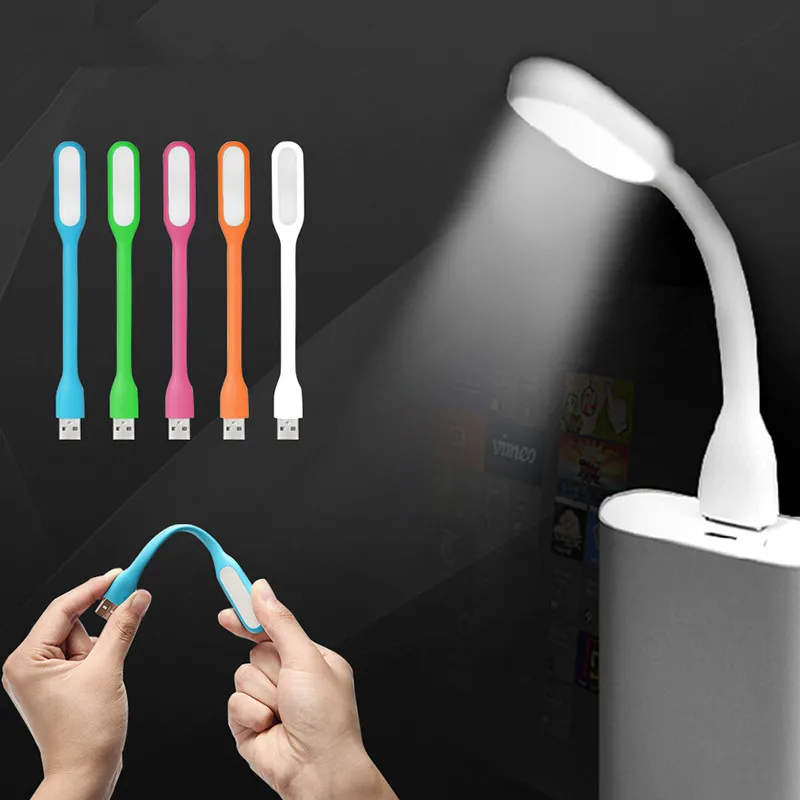 New Original USB Led Book Lamp For Reading Lights Mini Chip Adjustable Lighting In White/Blue/Green/Pink/Orange