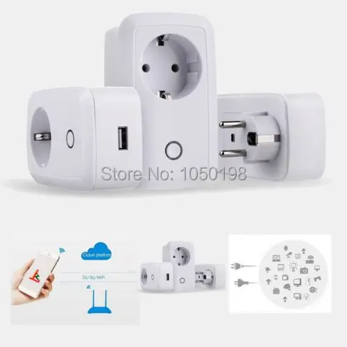 Smart WiFi Socket Plug Remote Control AC Power Repeater Switch for Android iOS