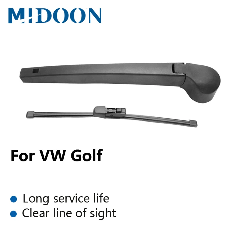 MIDOON  Rear Wiper Arm & Rear Wiper Blade for  Volkswagen Golf Mk4 Mk5 Mk6 Mk7 / Golf Plus