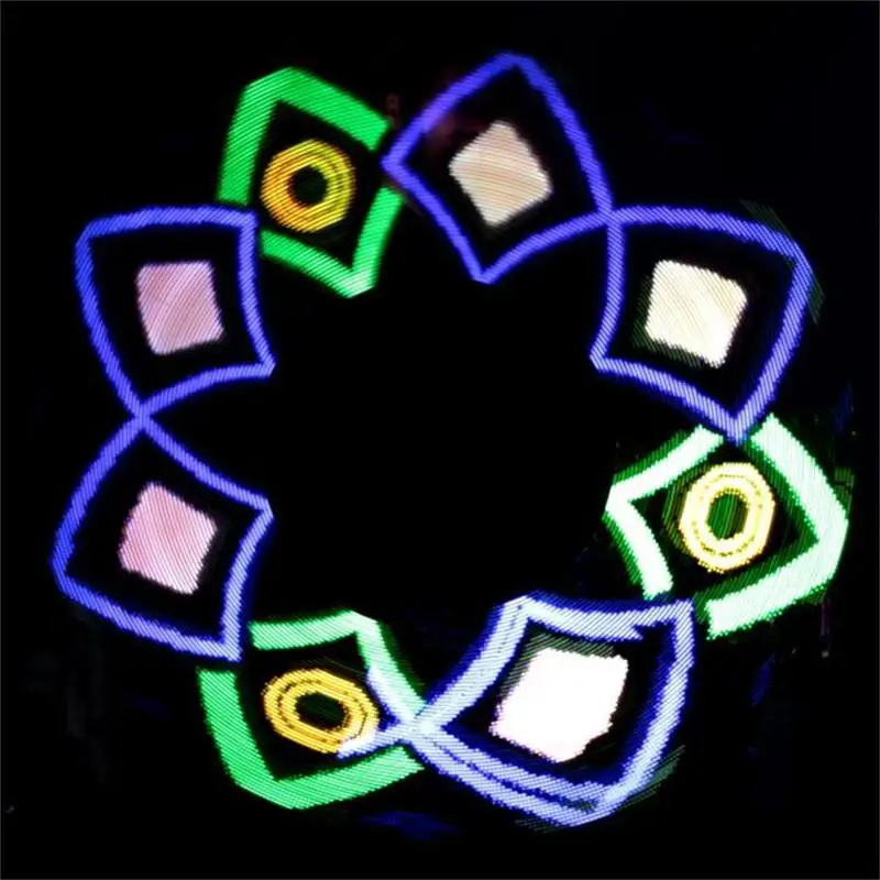 3Pcs  60 Pixels Led Visual Poi Full-Color Lamp LED Programmable Stick USB Graphic Poi