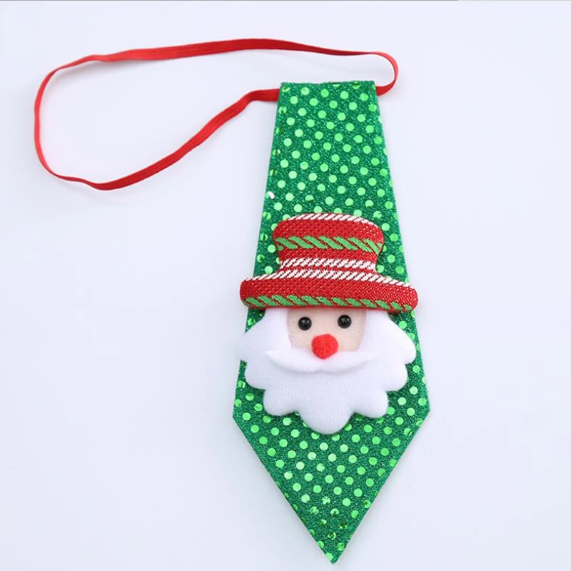 RBOCOTT Christmas Tie Boy Novelty Ties For Kids Children Santa Claus Snowman Necktie For Festival Gift Party Dance Decoration