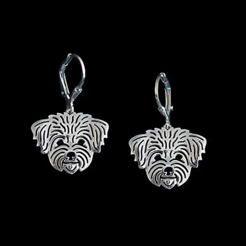 Women\'s Bichon Frise Dog Earrings Jewelry Coton de Tulear Earrings For Lovers