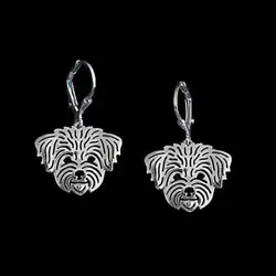 Women's Bichon Frise Dog Earrings Jewelry Coton de Tulear Earrings For Lovers