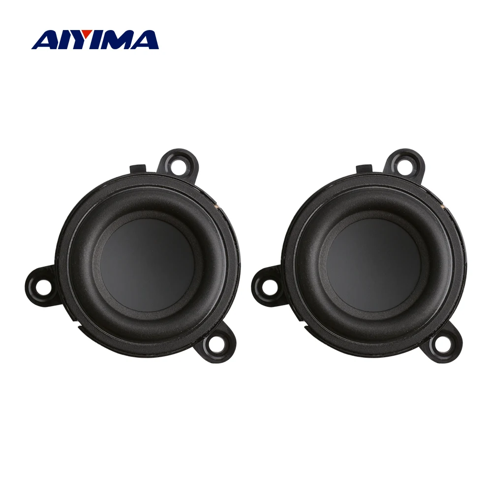 

AIYIMA 2Pcs 1.75 Inch 3.2Ohm 60W Midrange Speaker Rubber Edge Paper Cone Portable Speaker Audio Loudspeaker Home Sound Theatre