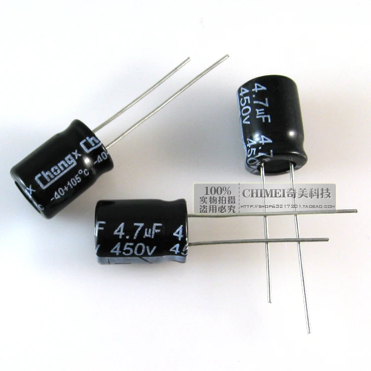 

Electrolytic Capacitor 4.7UF 450V Volume 18X10MM Capacitor Electronics