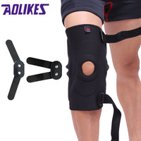 AOLIKES 1PCS Adjustable Hinged Knee Brace Patella Compression Knee Supports Kneepad Relief for basketball volleyball