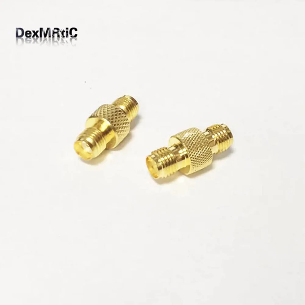 

1pc SMA female Jack switch female RF Coax Adapter convertor Textured disc straight Goldplated NEW wholesale