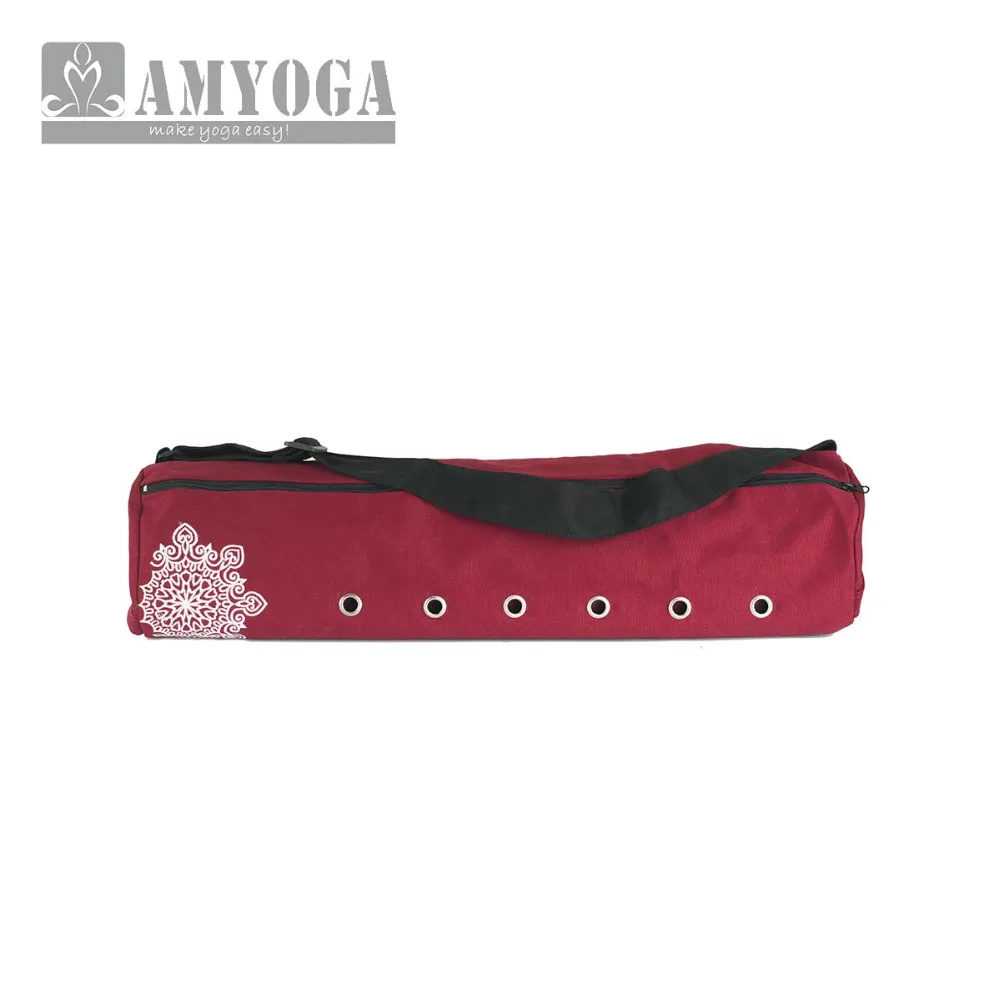 キャンバスヨガマットバッグ シングルショルダー ジムマットバッグ フィットネススポーツバックパック ヨガバッグ 6-8mmマット用（ヨガマットは含まれません）